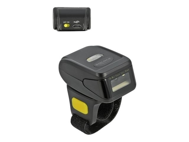 DELOCK Ringbarcode Scanner 1D und 2D Vorderansicht
