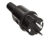 BACHMANN Vollgummistecker schwarz Typ442