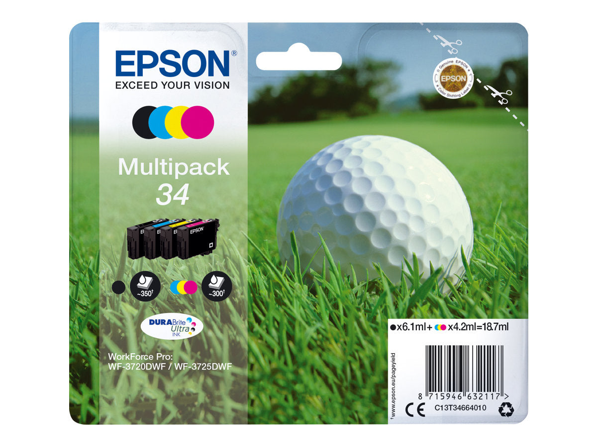 EPSON 2LB Multipack 4-colours 34 Ink DURABrite Ultra - Verpackung