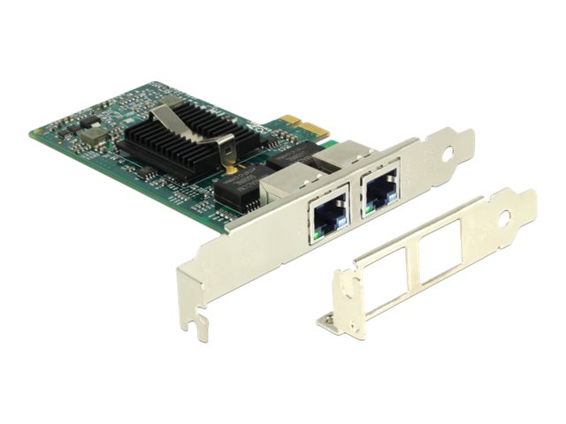 DELOCK PCI Express Karte 2 x Gigabit LAN Detailansicht
