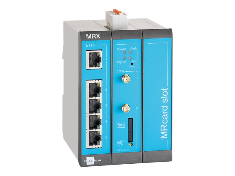 INSYS icom MRX3 1.2 modularer LTE-Router internationale Frequenzen VPN-Option