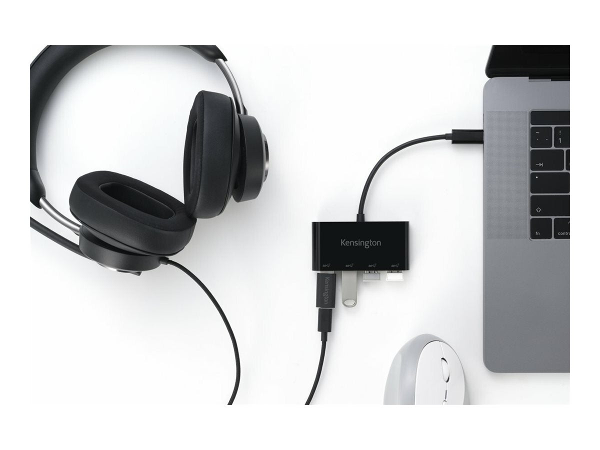 KENSINGTON CH1200 USB-C 4 Port Hub Anschlussmöglichkeiten