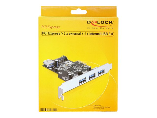 DELOCK PCIe USB 3.0 Karte Verpackung