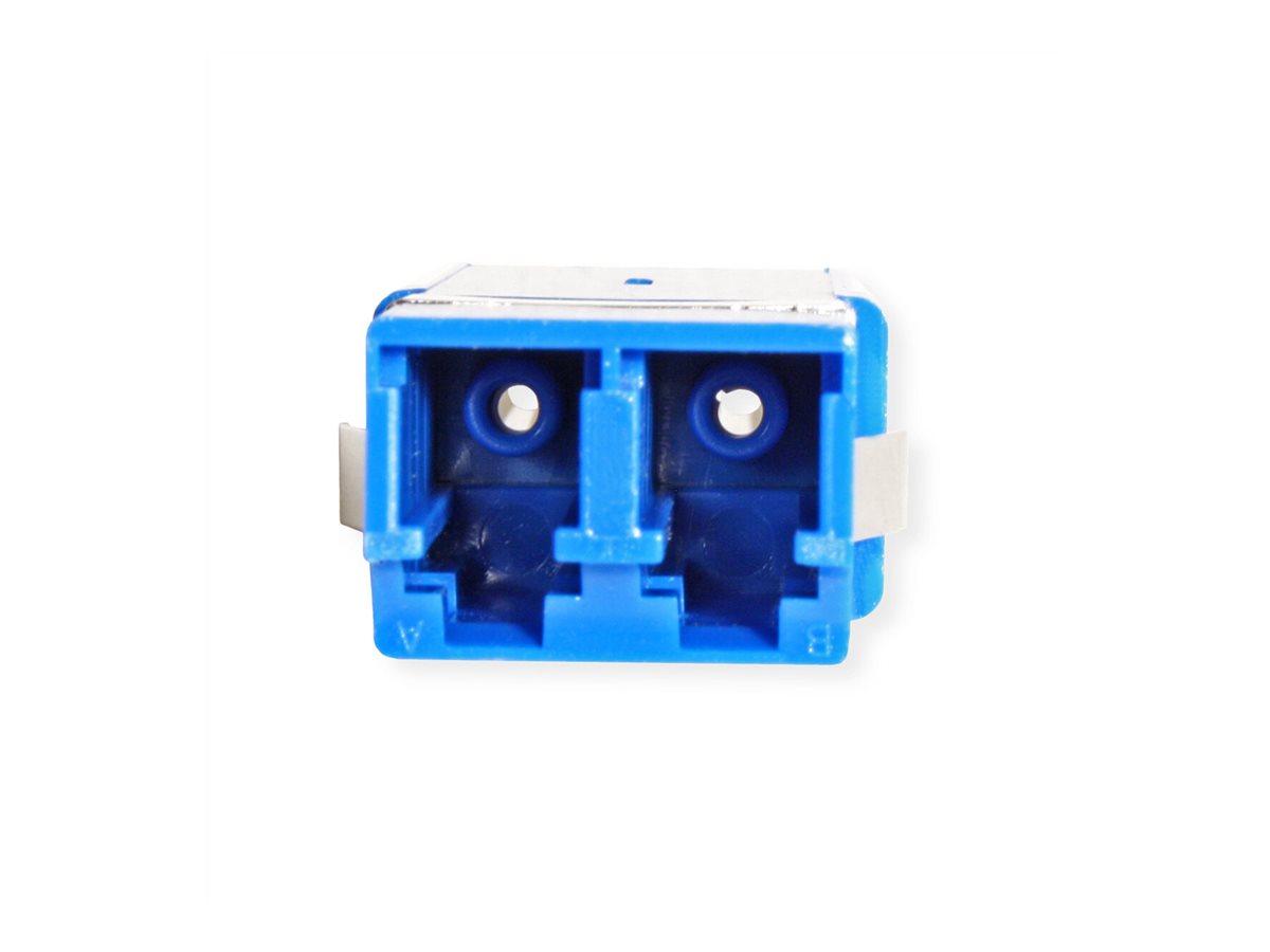 ROLINE LWL-Adapter LC Duplex Single-Mode Z - Vorderansicht