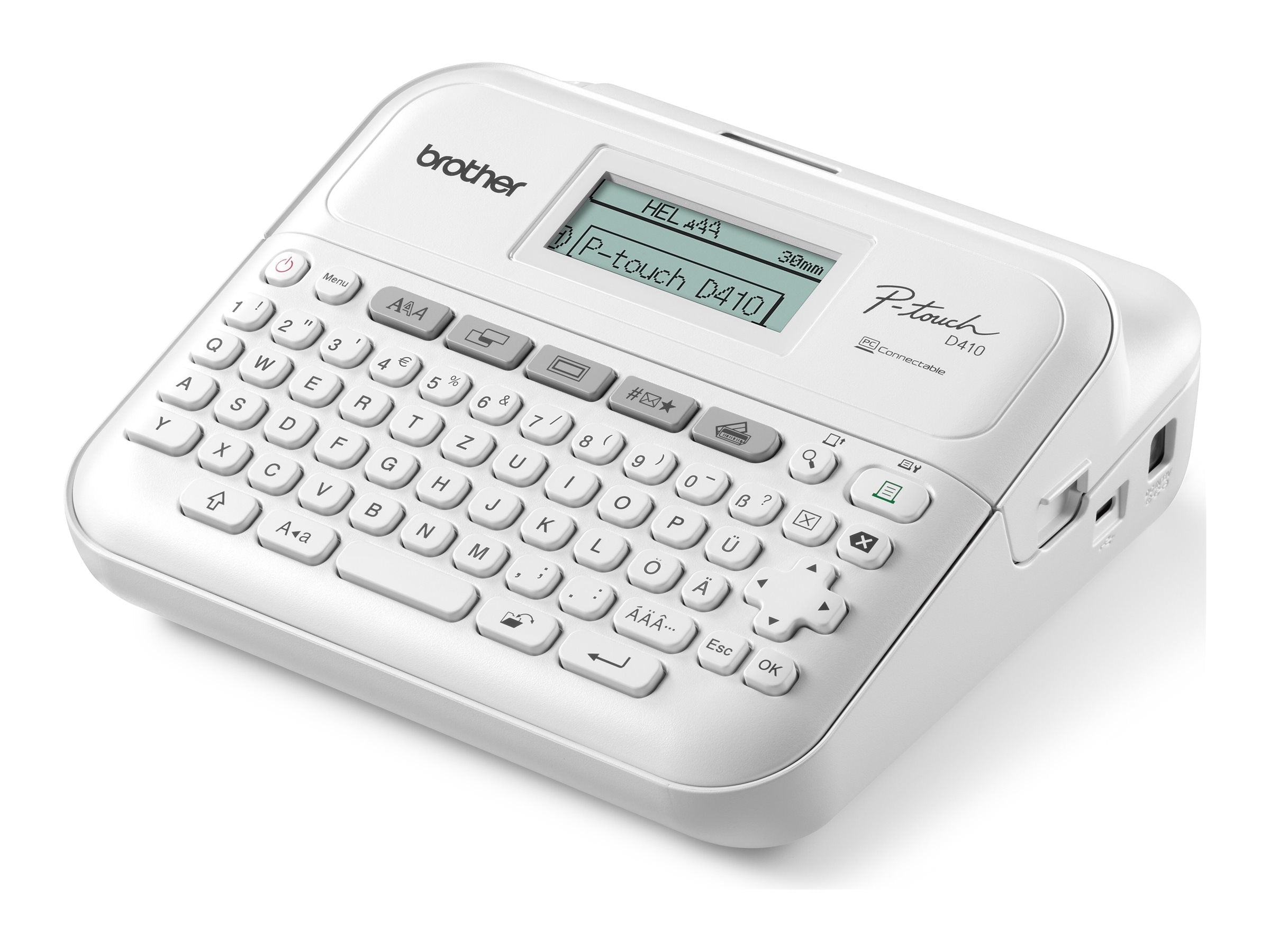 BROTHER PT-D410 Beschriftungsgerät Vorderansicht