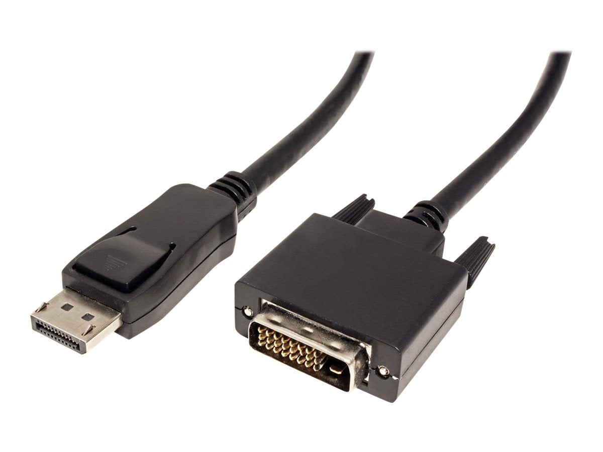 VALUE DisplayPort Kabel DP ST - DVI 24+1 ST schwarz 2m - Vorderansicht