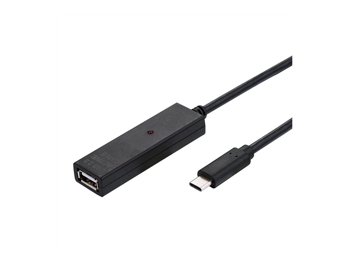 VALUE USB 2.0 Verlängerung aktiv mit Repeater A-C schwarz 10m - Verpackung