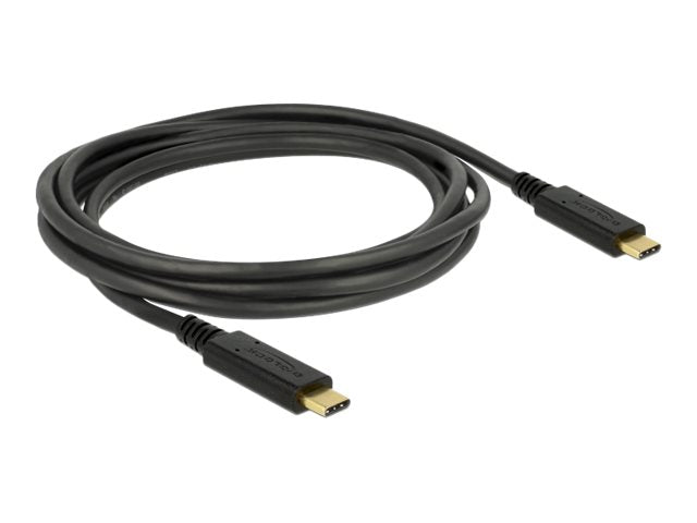 DELOCK USB 3.1 Gen 1 Kabel Type-C zu Type-C 2 m Vorderansicht