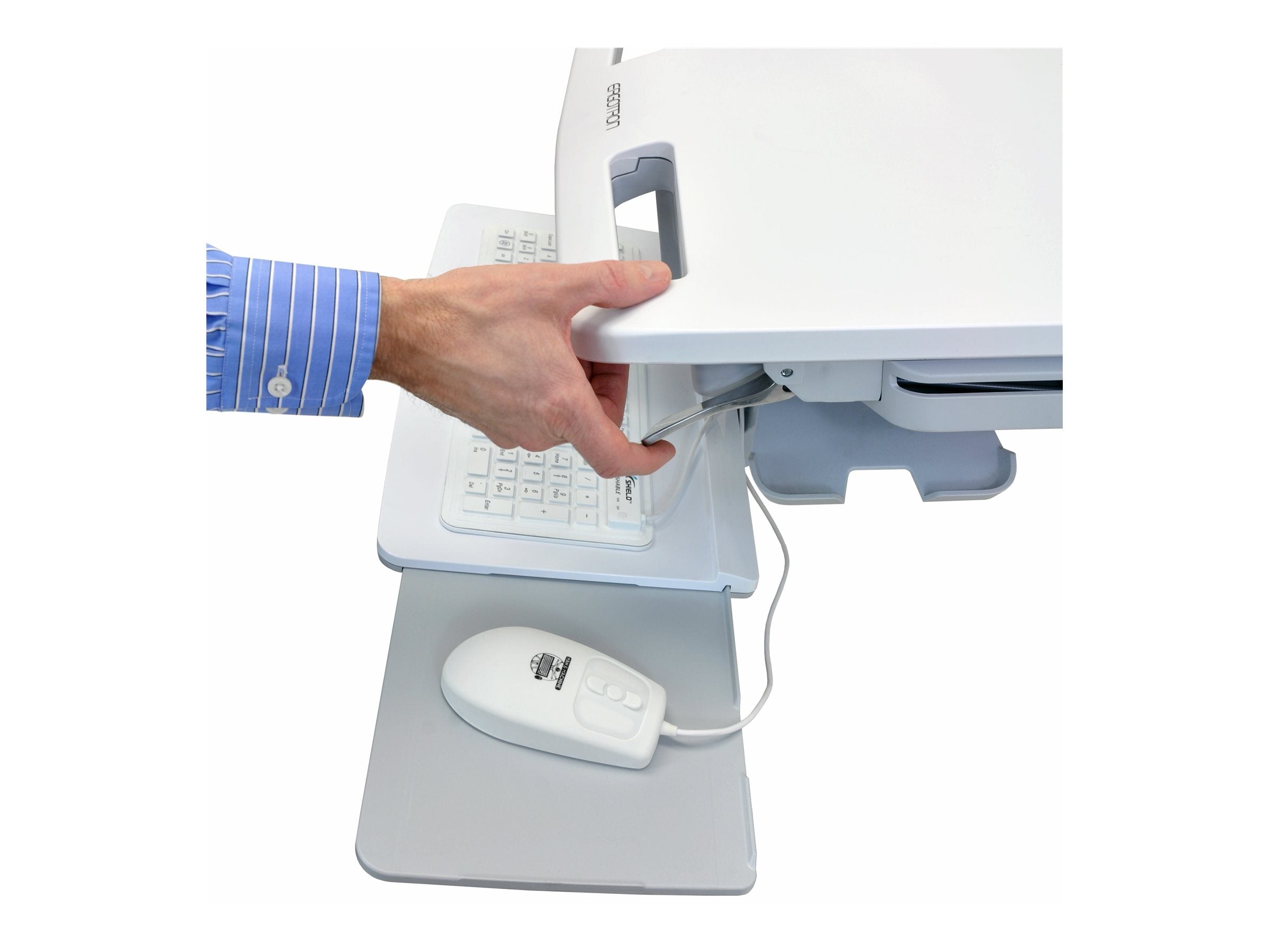 ERGOTRON StyleView Laptop-Wagen 1 tall Schubladen 2x1 - Detailansicht der Schubladen