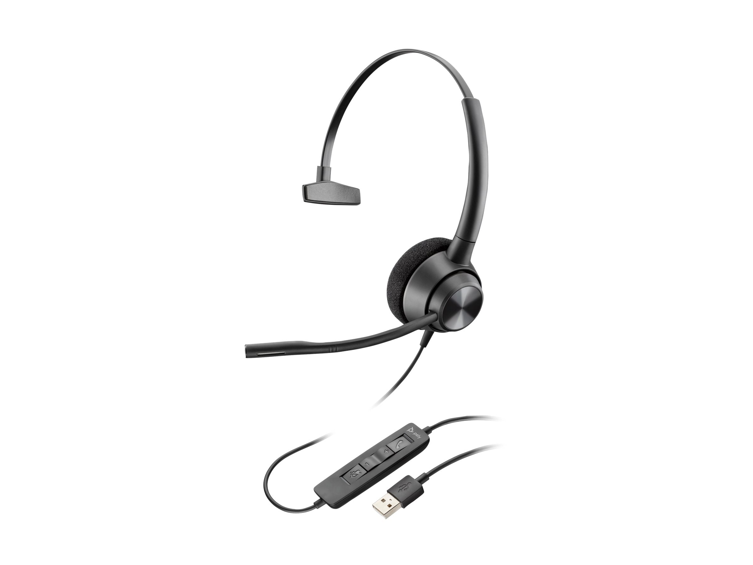 HP Poly EncorePro 310 Monaural USB-A Headset - Vorderansicht