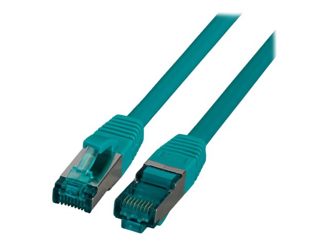 EFB RJ45 Patchkabel S/FTP Cat6A LSZH Grün 1m - Vorderansicht