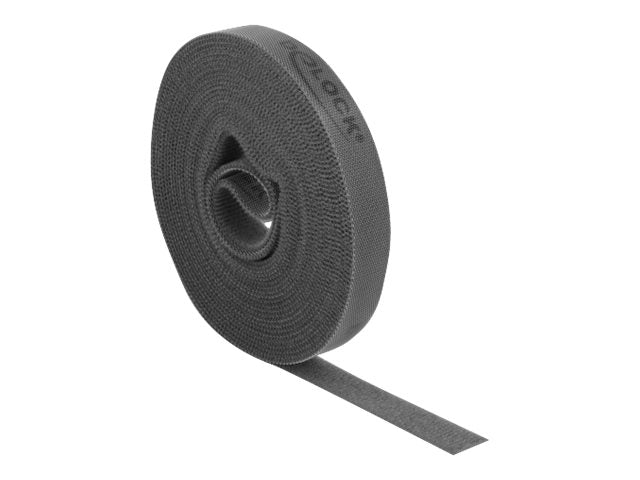 DELOCK Klettband auf Rolle grau - Vorderansicht
