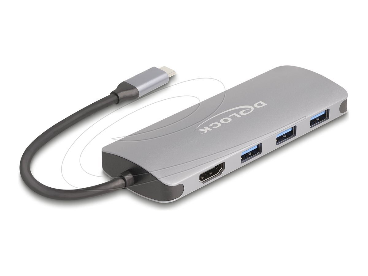 DELOCK 7 Port USB 10 Gbps Hub Vorderansicht