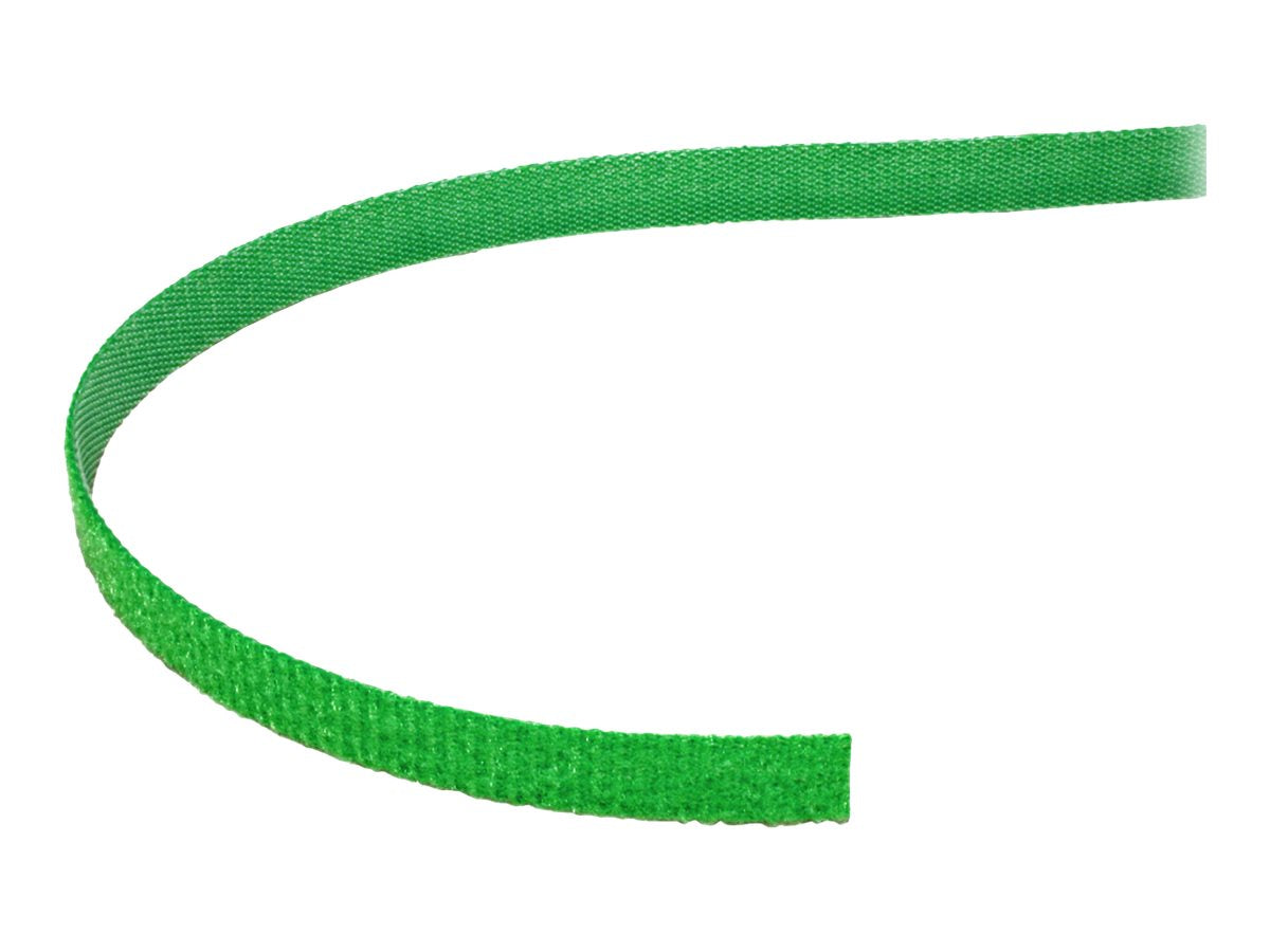 VALUE Klettband auf Rolle 10mm grün 25m - Vorderansicht