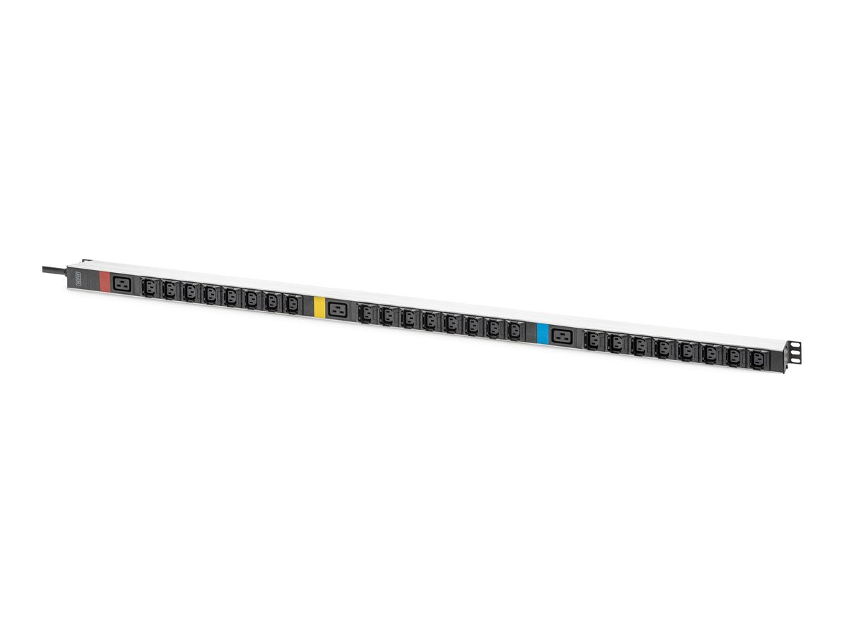 DIGITUS IT BASIC PDU 3PH 16A 24 x C13 3 x C19 Vertical Vorderansicht