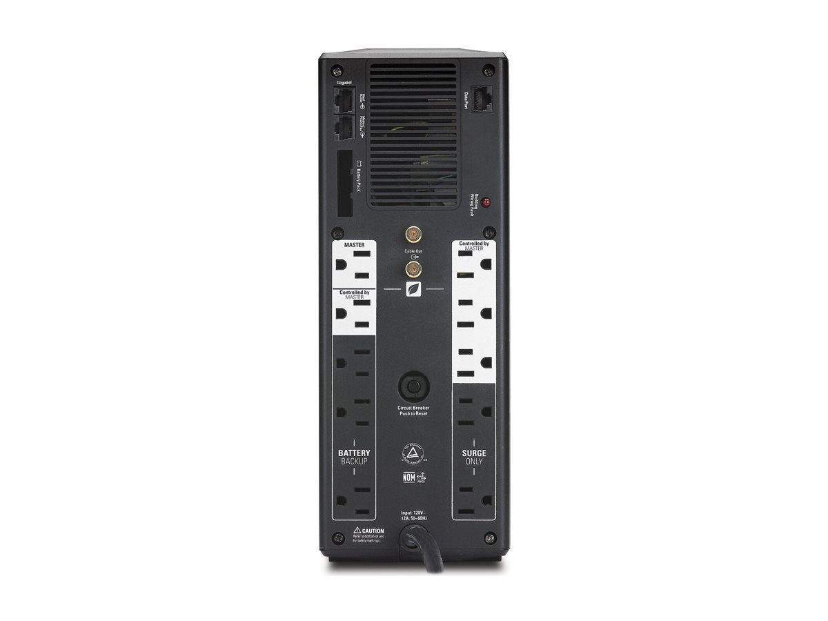 APC Back-UPS Pro Power Saving 1500 120V Rückansicht