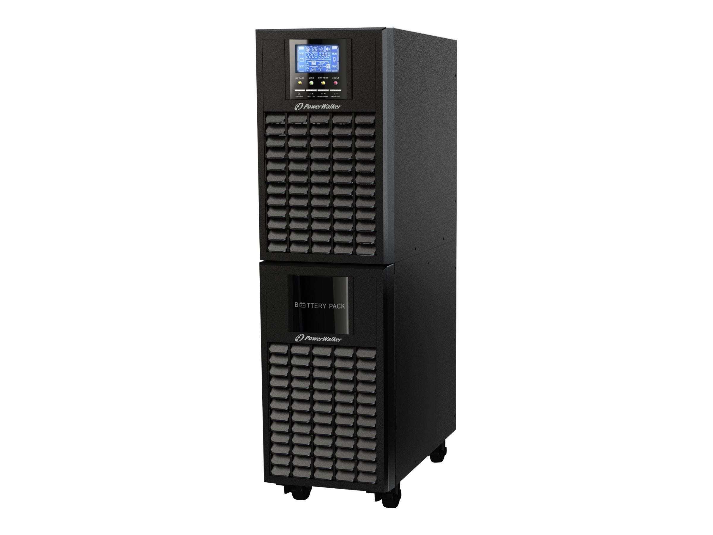 POWERWALKER VFI 6000 CG PF1 6000VA 6000W Online USV Tower - Vorderansicht