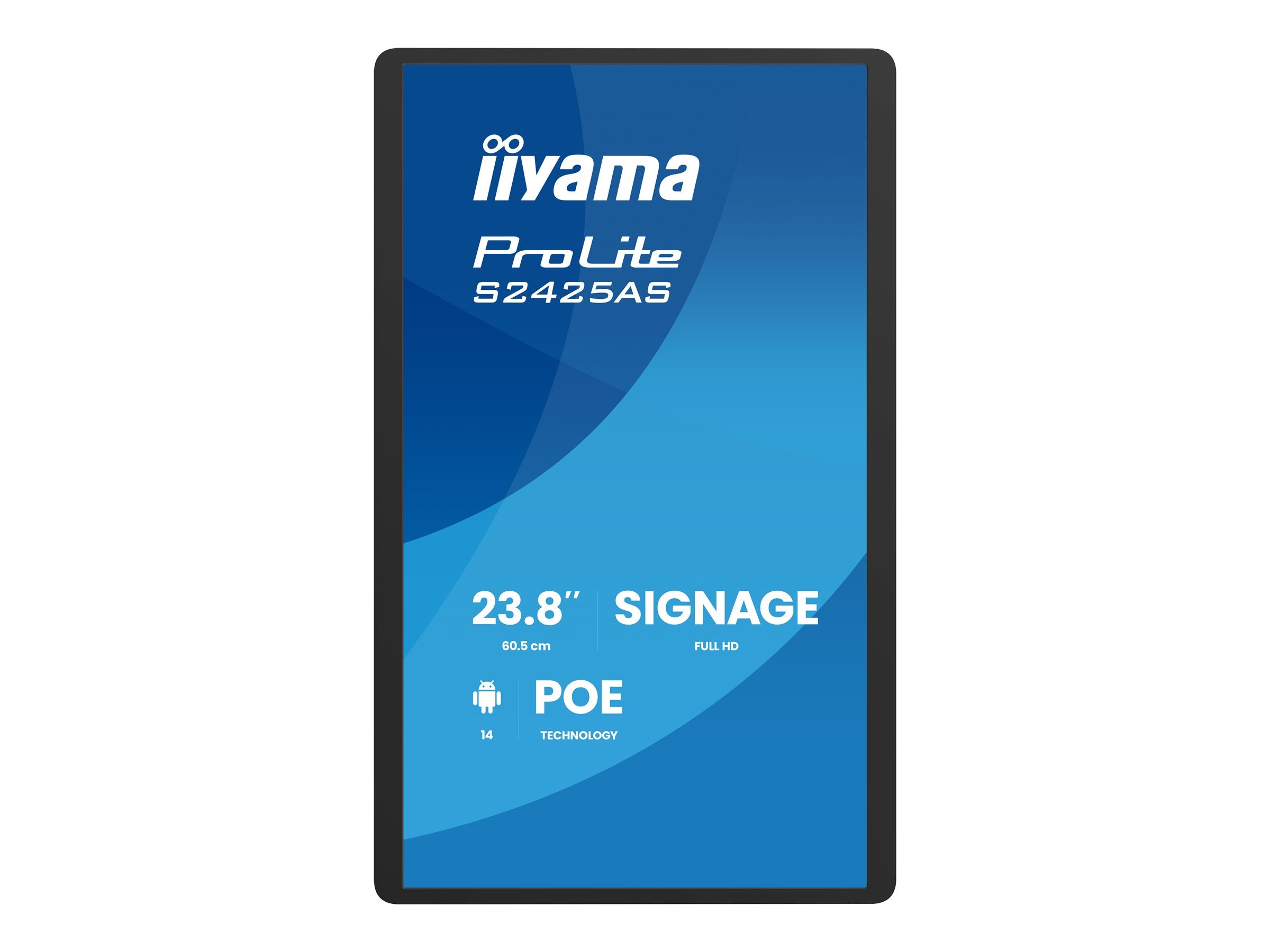 IIYAMA 24 Zoll LCD-Flachbildschirmanzeige Seitenansicht