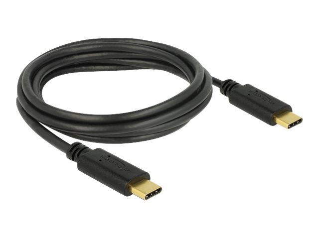 DELOCK USB 2.0 Kabel Type-C zu Type-C 2 m Vorderansicht