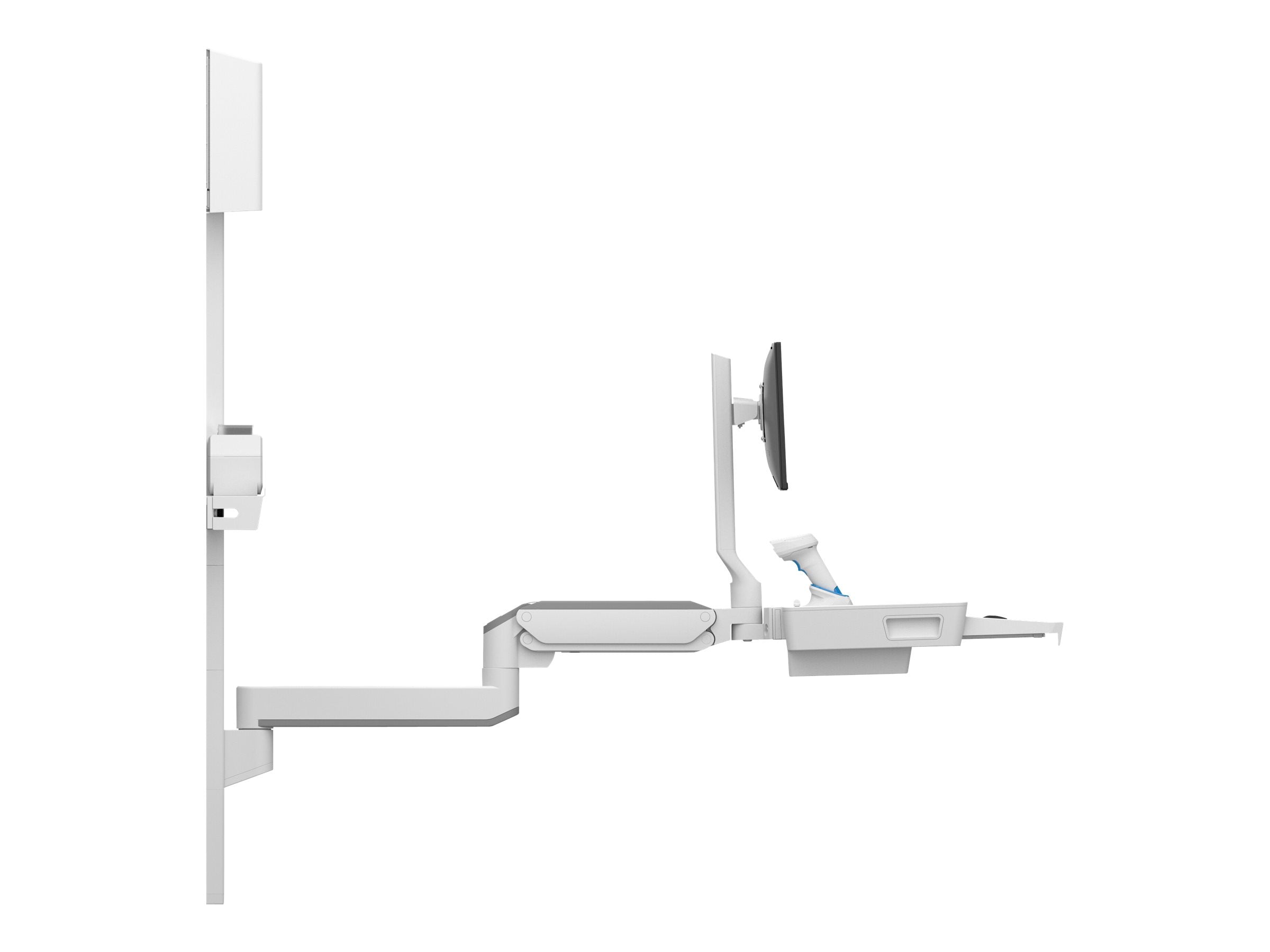 Vorderansicht der ERGOTRON CareFit Combo Extender Montagekomponente