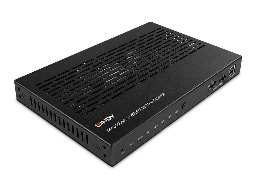 LINDY 4K60 HDMI & USB SDVoE Transceiver Anschlussansicht