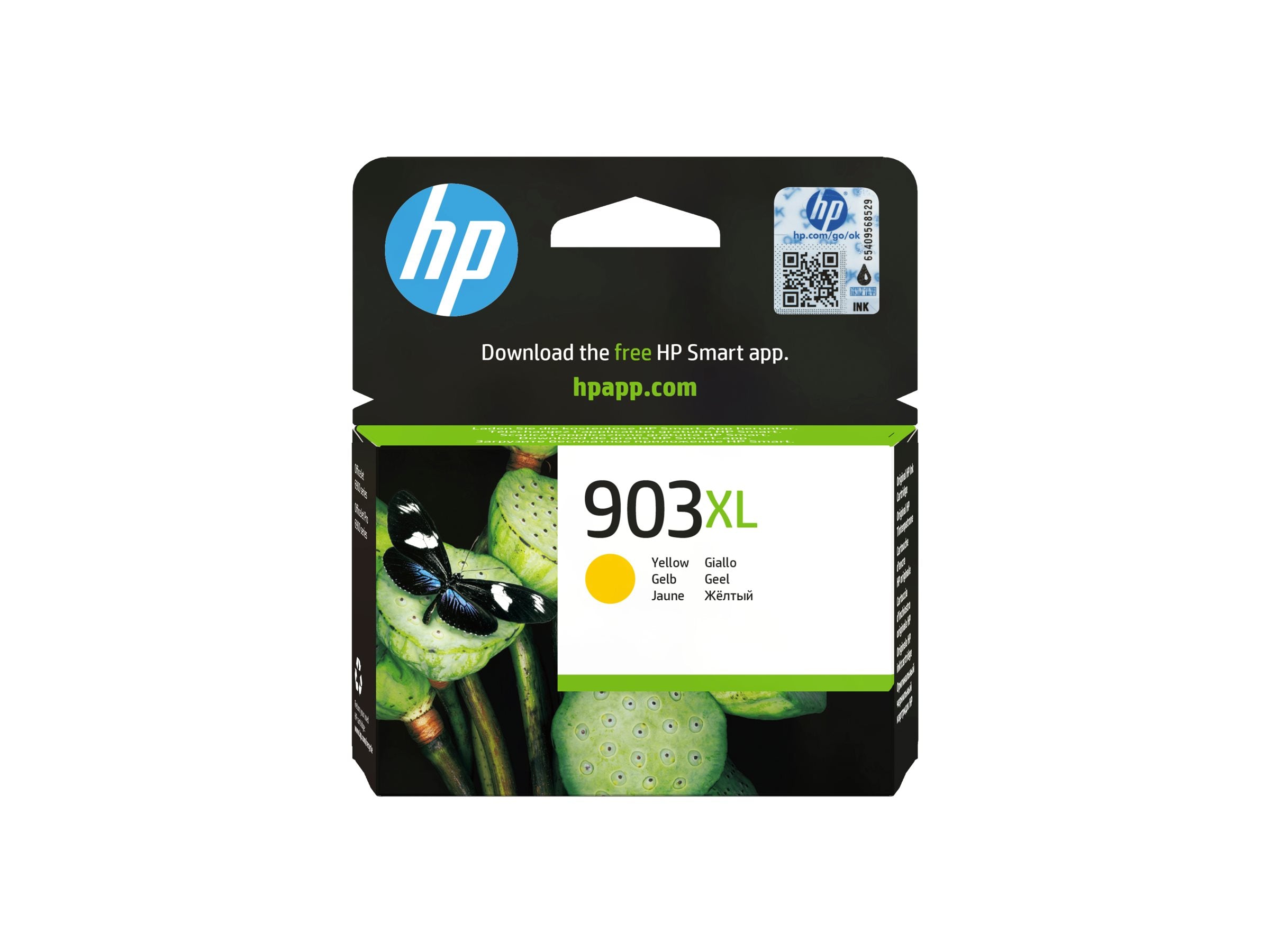 HP 903XL original Tintenpatrone T6M11AE BGX Gelb Verpackung