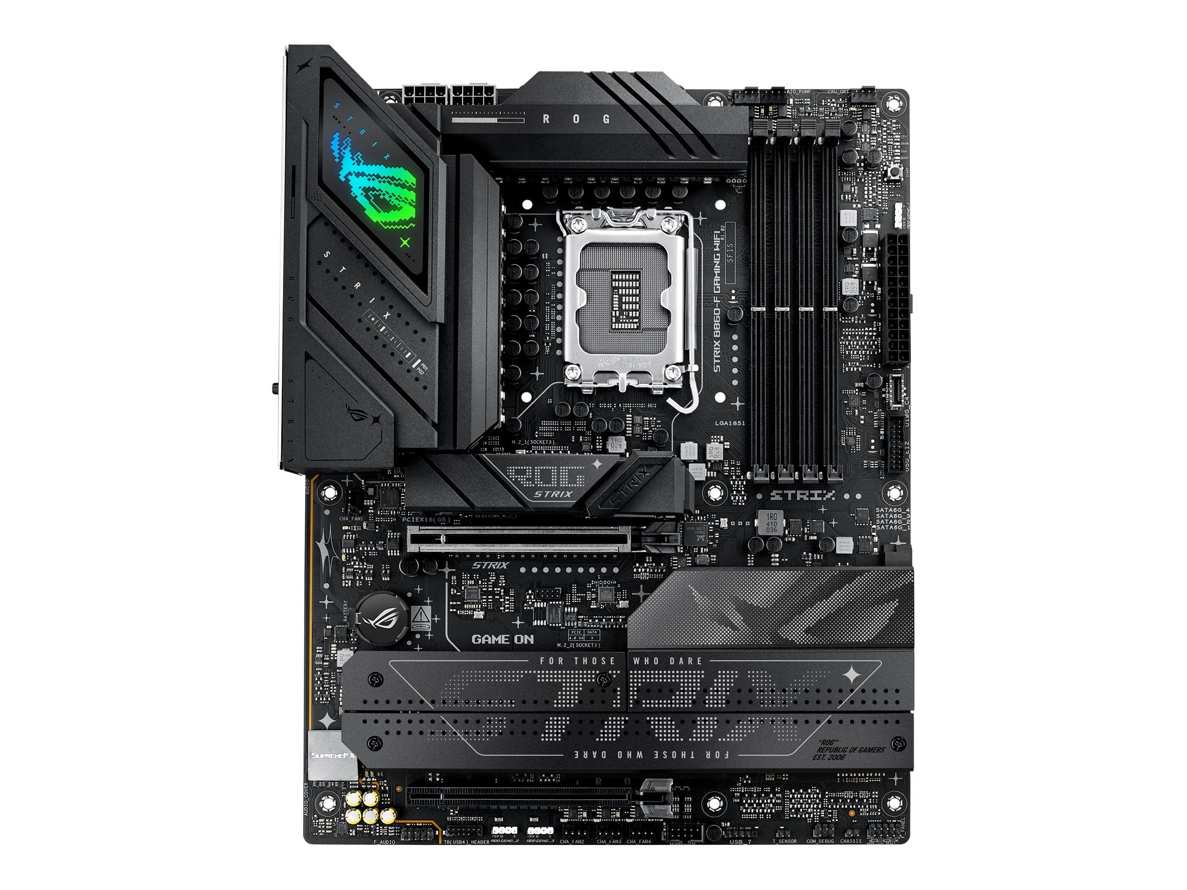 ASUS ROG STRIX B860-F GAMING WIFI Motherboard Vorderansicht