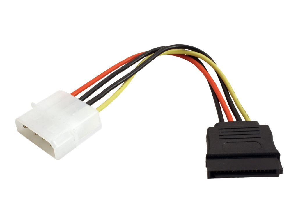 ROLINE Adapterkabel 4 pol. HDD / SATA 0,15m - Anschlussansicht