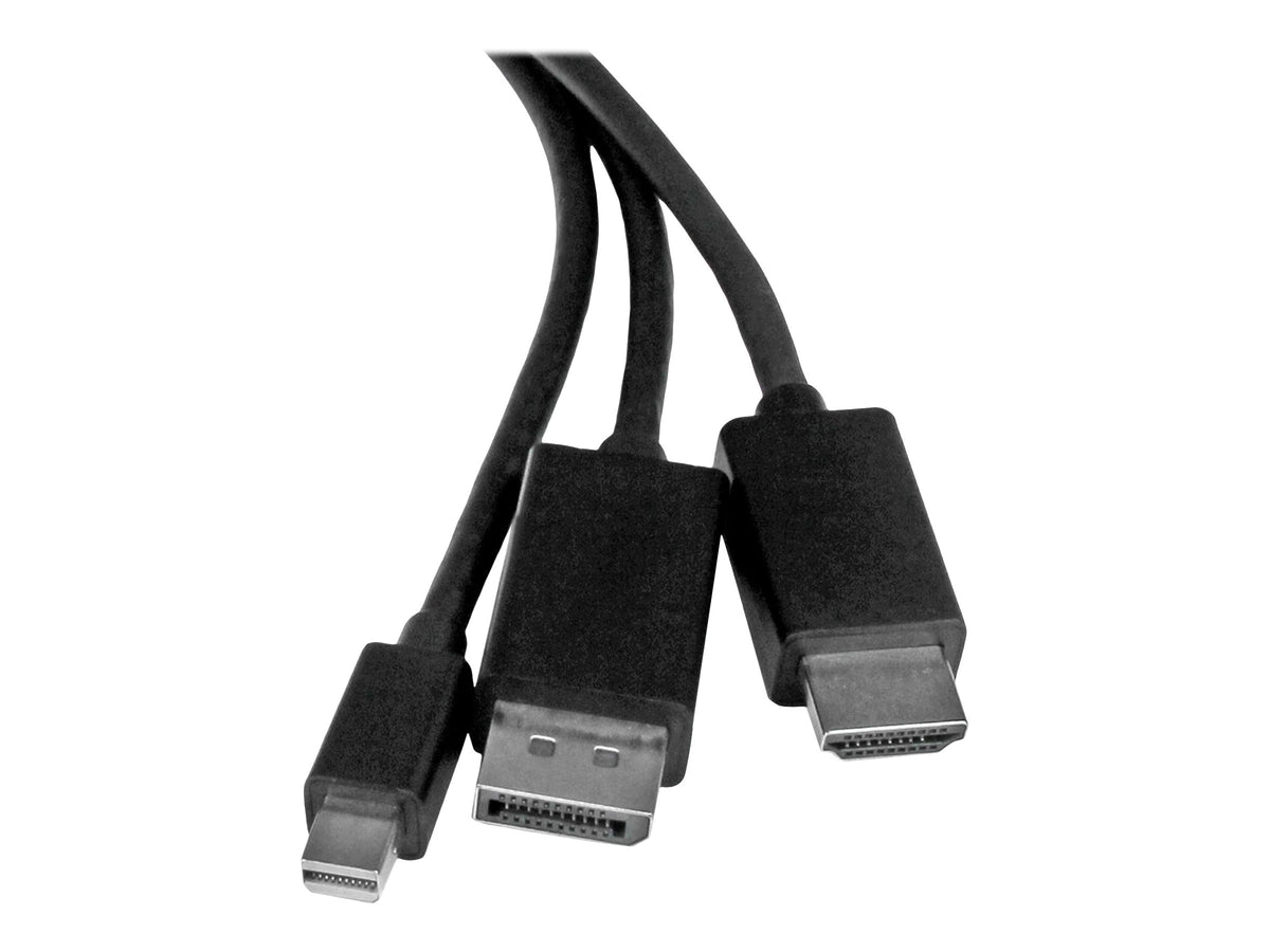 STARTECH.COM 2m HDMI, DisplayPort oder Mini DisplayPort auf HDMI Konverter Kabel - Vorderansicht