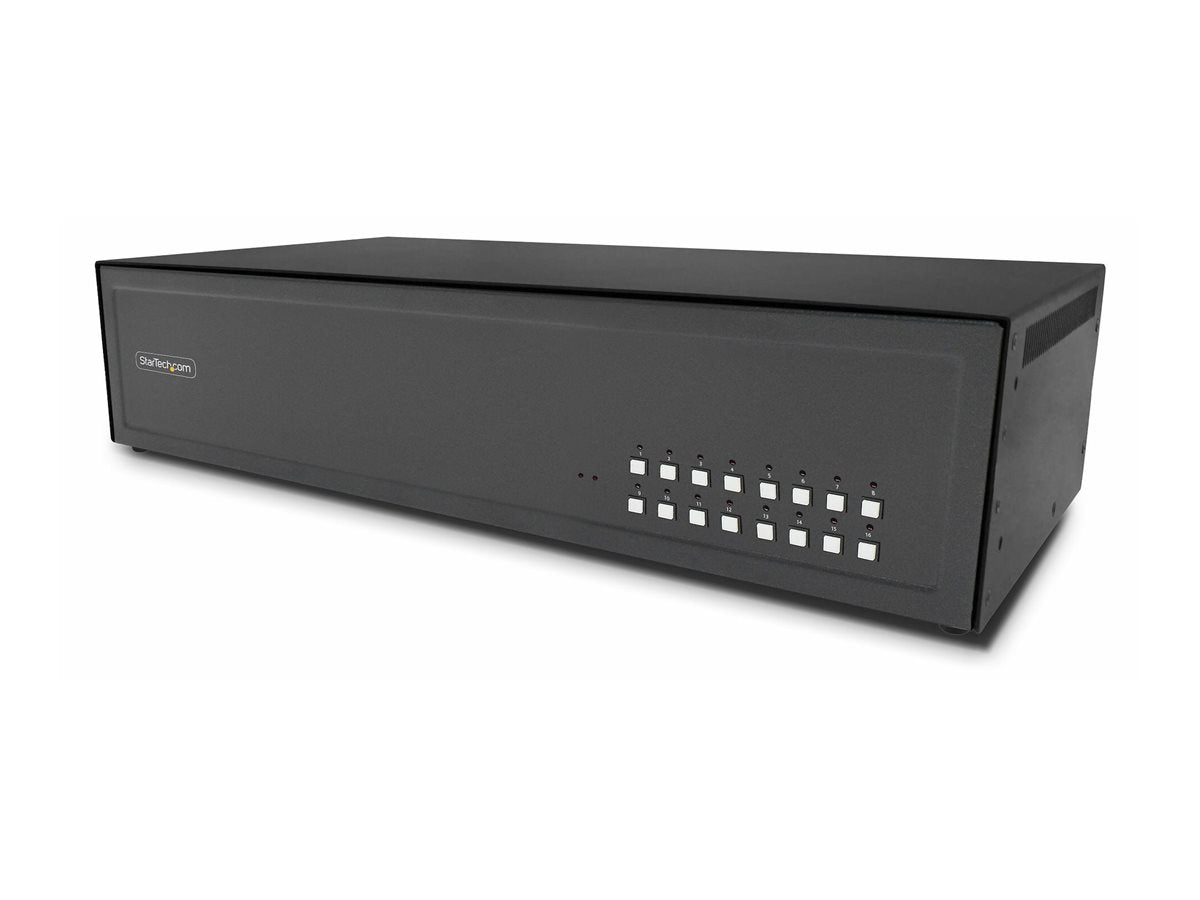 STARTECH.COM 16-Port Secure KVM Switch DVI NIAP 4.0 Zertifizierter Desktop KVM Umschalter CAC Port Hergestellt in den USA