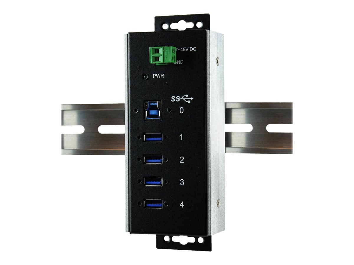 EXSYS EX-1185HMVS-WT USB3.0 Metall Hub Vorderansicht
