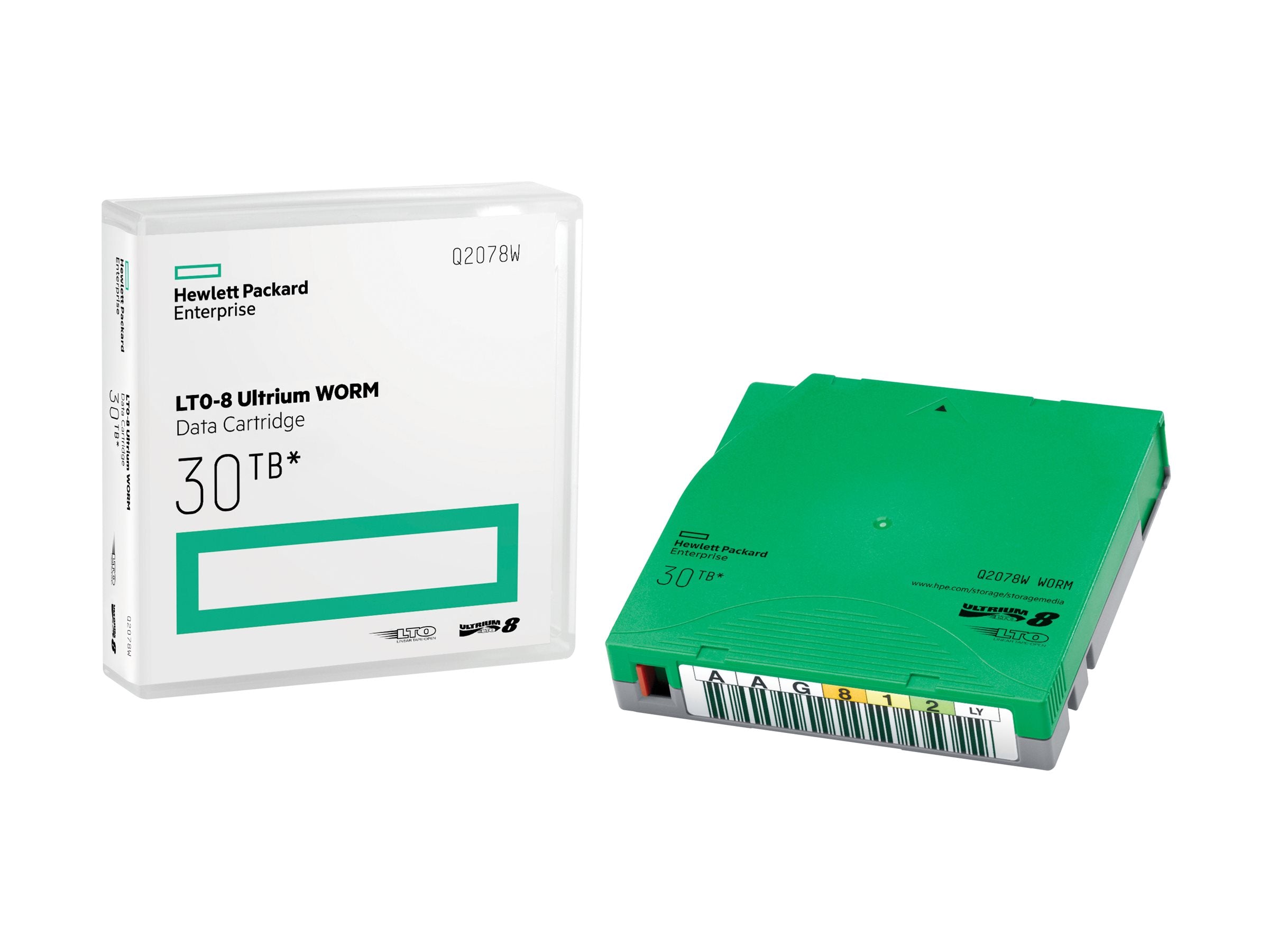 HPE LTO-8 Ultrium 30TB WORM Data Cartridge - Vorderansicht