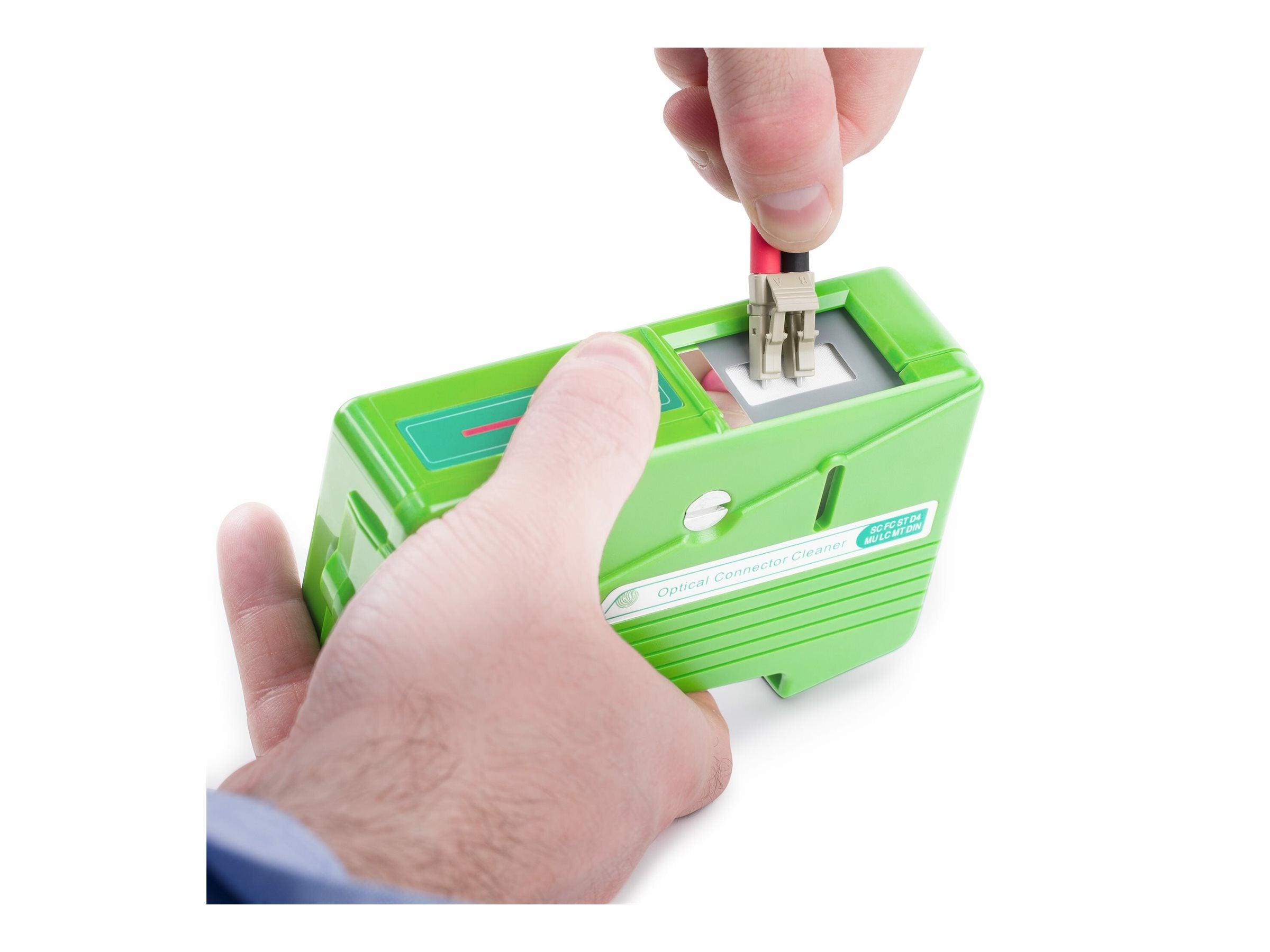 STARTECH.COM Glasfaserreiniger Reinigungskassette fur Glasfaser Steckverbinder LC/SC/ST/FC Glasfaserreinigungsbox