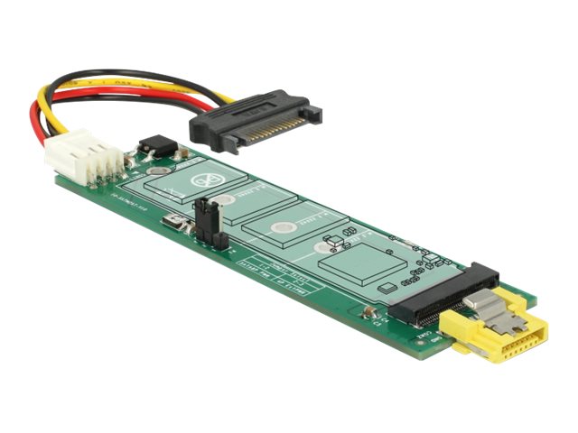 DELOCK Konverter SATA Pin 8 Power Buchse > M.2 Key B Slot - Verpackung