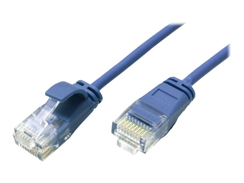 ROLINE UTP DataCenter Patchkabel Kat.6A Class EA LSOH slim blau 1m Detailansicht