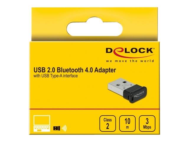 DELOCK USB 2.0 Bluetooth 4.0 Adapter USB Typ-A Vorderansicht