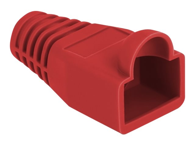 DELOCK Knickschutztülle für RJ45 Stecker rot - Vorderansicht
