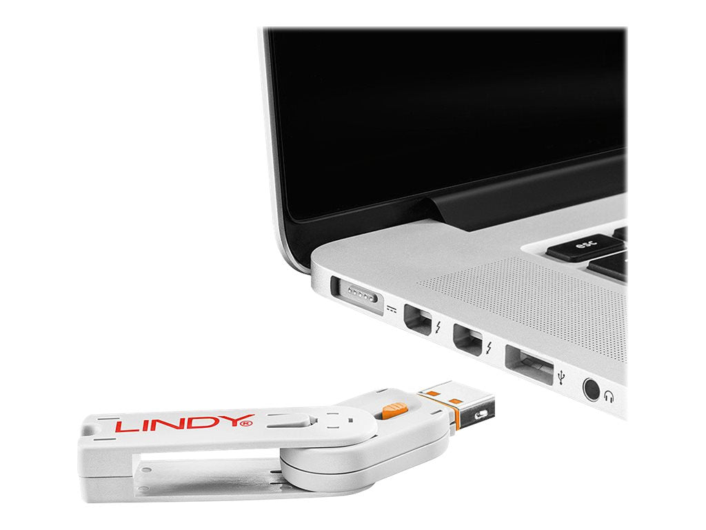 LINDY USB Portschloesser im Einsatz