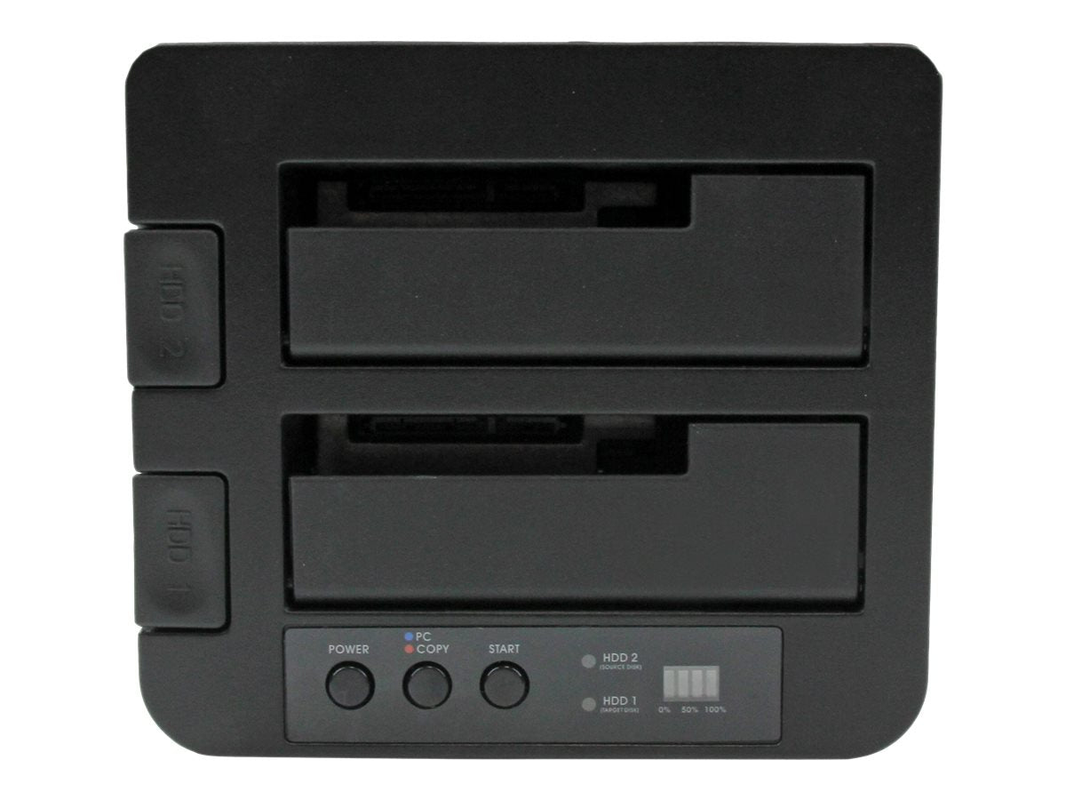 STARTECH.COM USB 3.0/eSATA Festplatten Duplizierer Dock Rückansicht