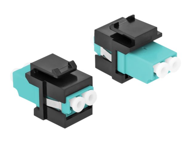 DELOCK Keystone Modul LC Duplex Buchse Vorderansicht