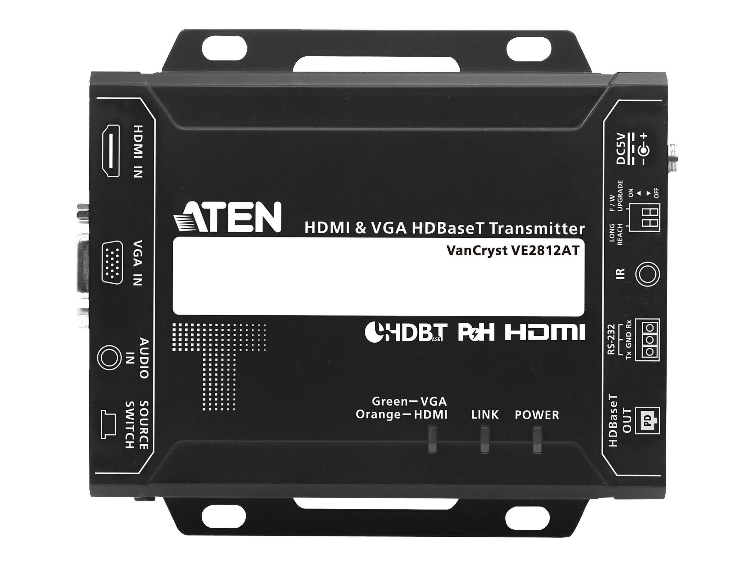 ATEN VE2812AT HDMI & VGA HDBaseT Transmitter Seitenansicht