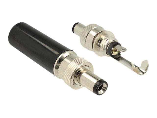 DELOCK Steckverbinder DC 5,5 x 2,1 mm Hohlstecker Detailansicht