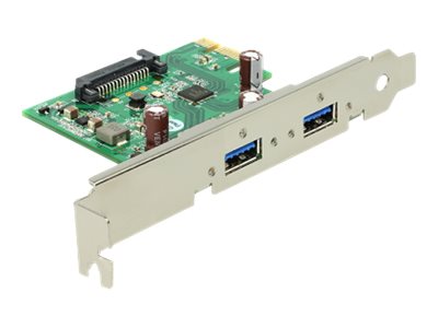 DELOCK PCIe x1 IOI > USB 3.0 2 Port Vorderansicht