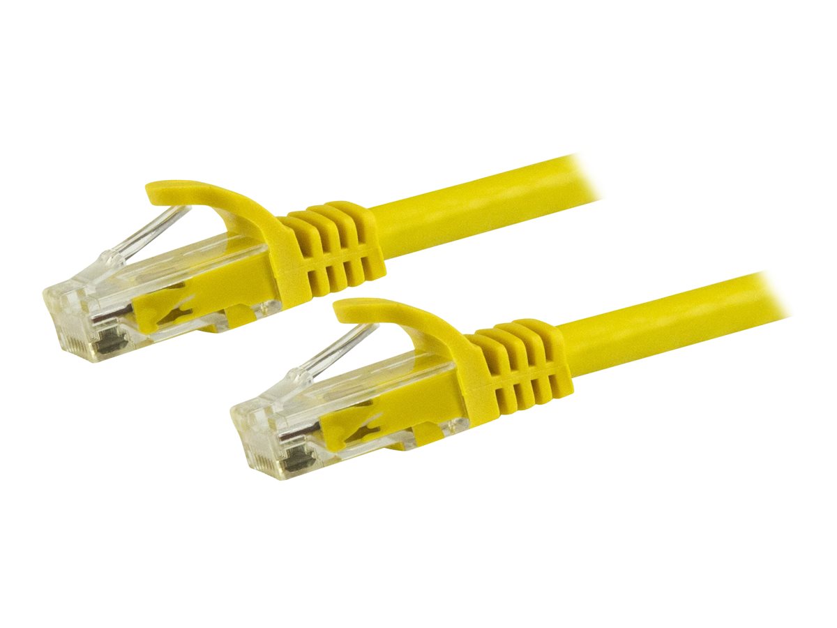 STARTECH.COM 1.5m CAT6 Cable - Yellow CAT6 Patch Cord - Snagless RJ45 Connectors - 24 AWG Copper Wire - Ethernet Cable - ETL