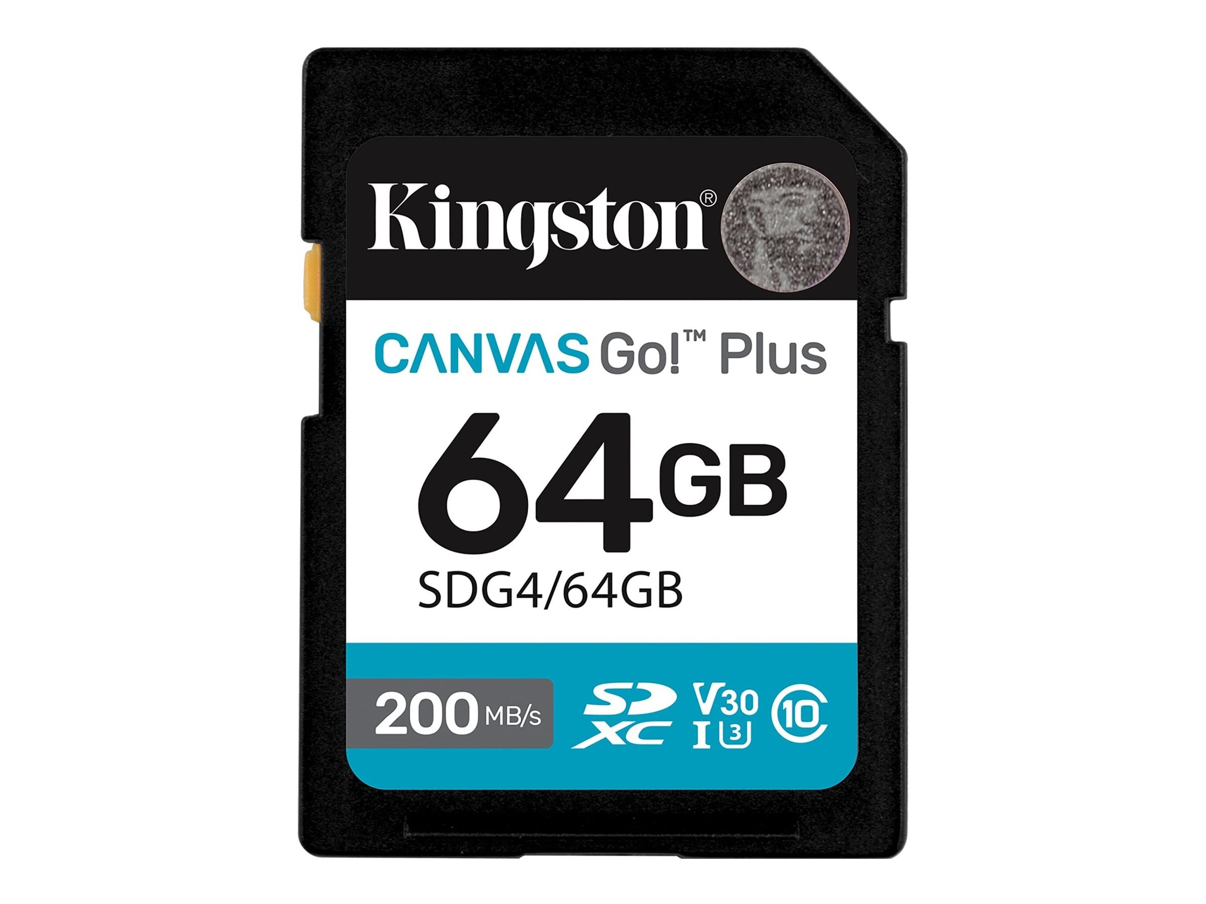 KINGSTON 64GB SDXC Canvas Go Plus Gen4 Vorderansicht