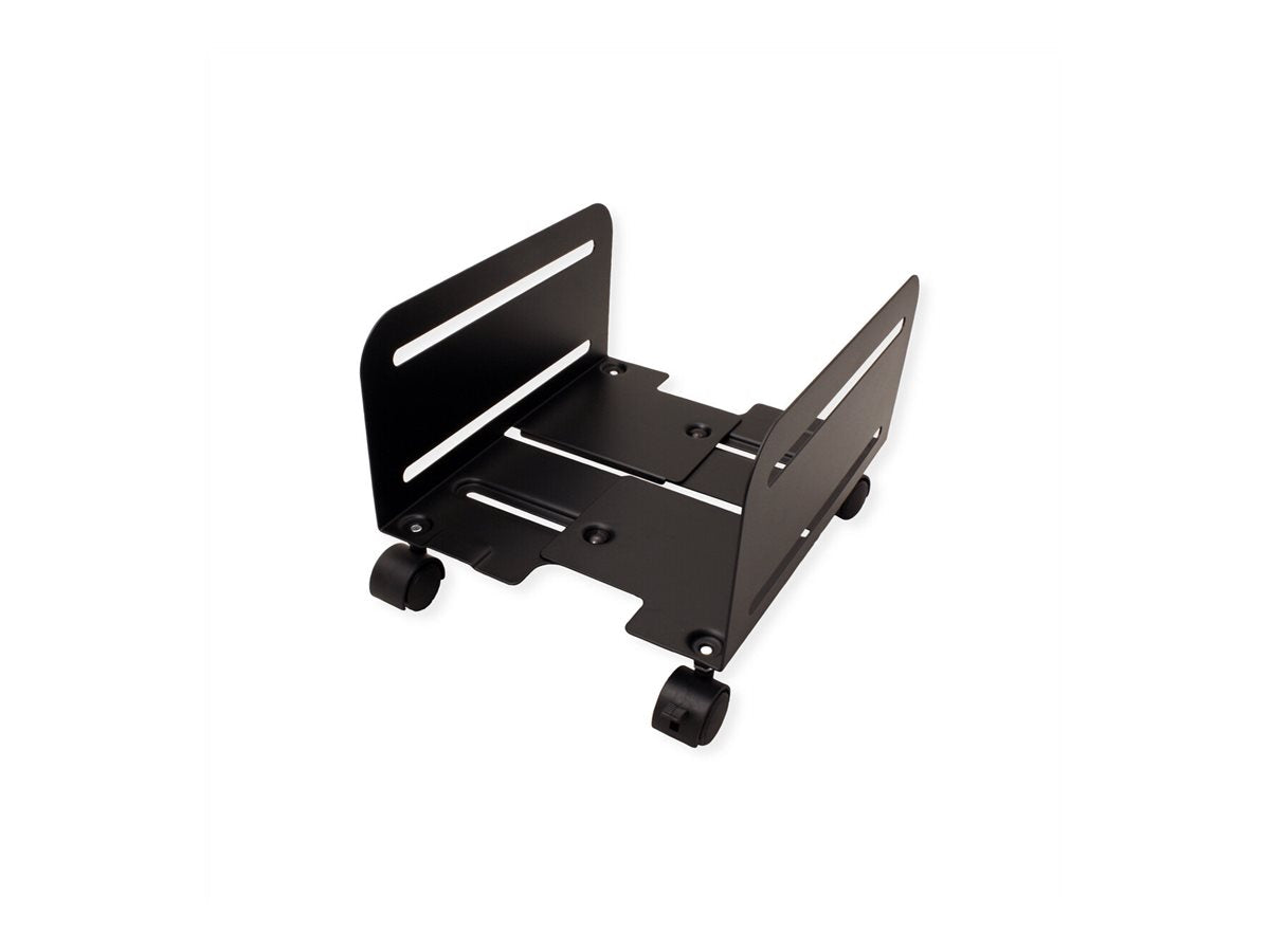 VALUE PC-Ständer rollbar schwarz - Detailansicht der Rollen