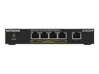 NETGEAR 5PT POE/POE+ GIGE Unmanaged Switch GS305PP