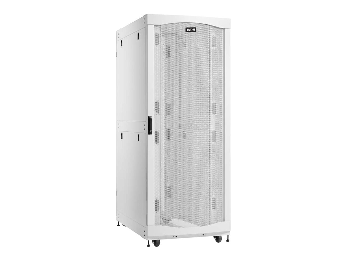 EATON SmartRack 42U Standard-Depth Extra-Width Heavy-Duty Rack Enclosure Cabinet for AI Servers White