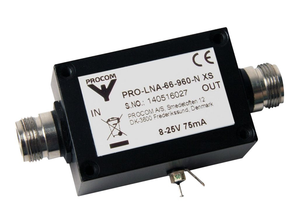 PROCOM PRO-LNA-66-960-N-12 dB XS Breitbandverstärker Vorderansicht