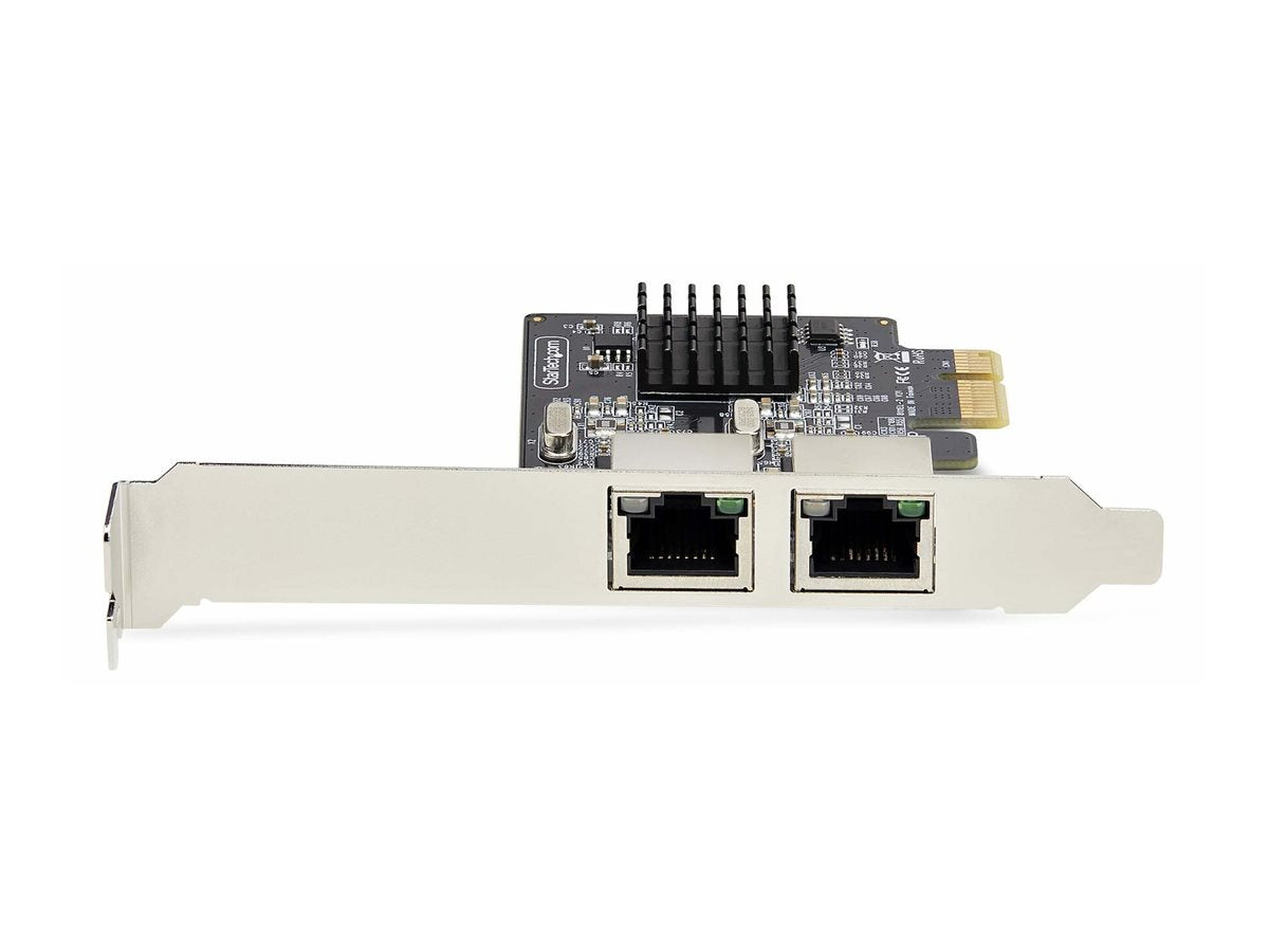 STARTECH.COM 2-Port Gigabit Netzwerkkarte PCI-Express LAN-Karte 2x Realtek RTL8111H 1Gbit PCIe Netzwerkadapter/NIC TAA